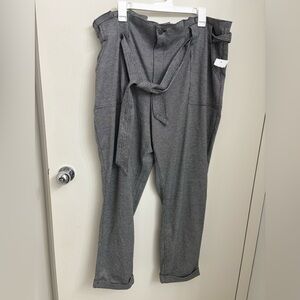 So Houndstooth plus size pants with belt